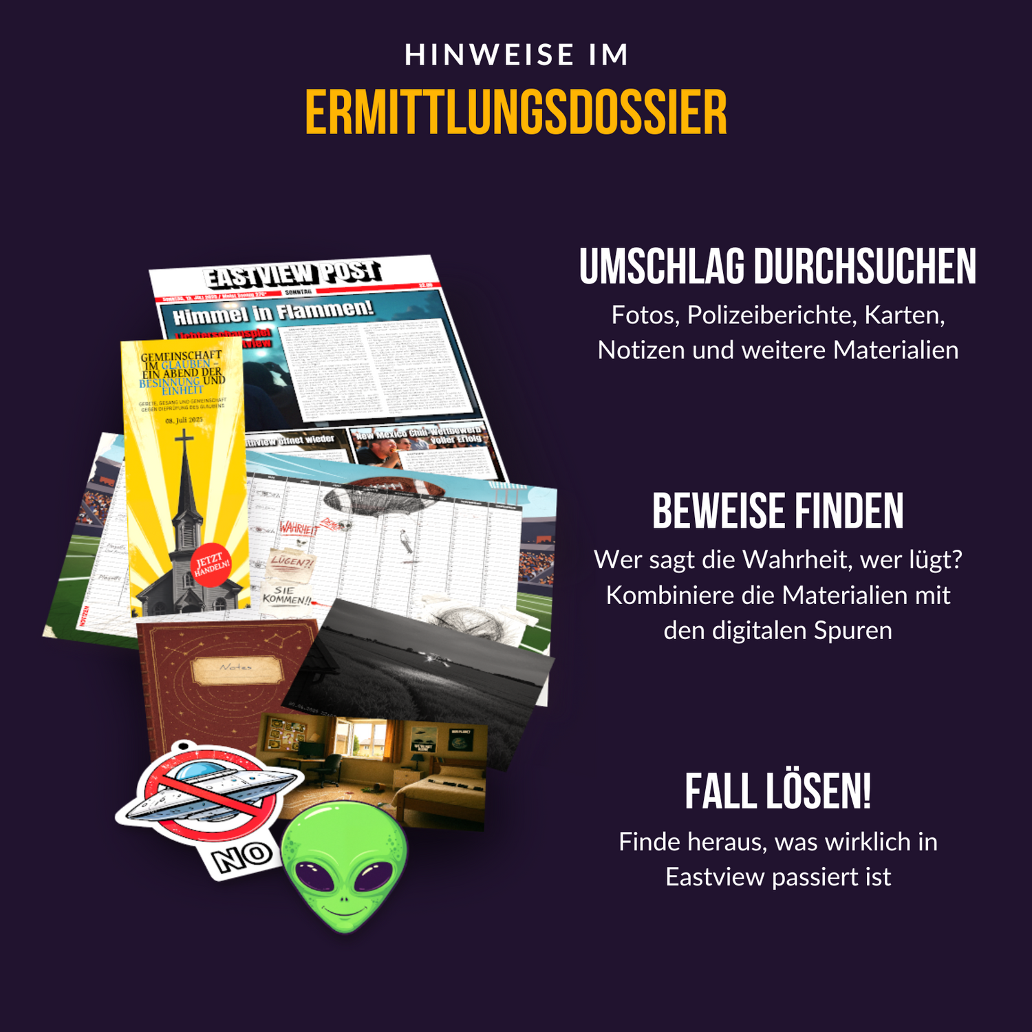 Fall 001 - UFOs über Eastview (VORBESTELLUNG)